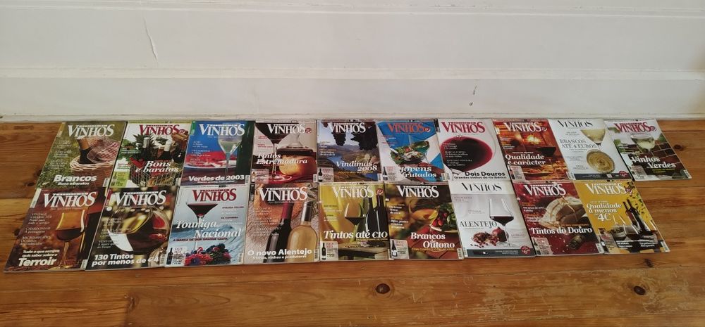 Urgente-Revistas de vinhos para coleccionadores-impecáveis (35unid.)
