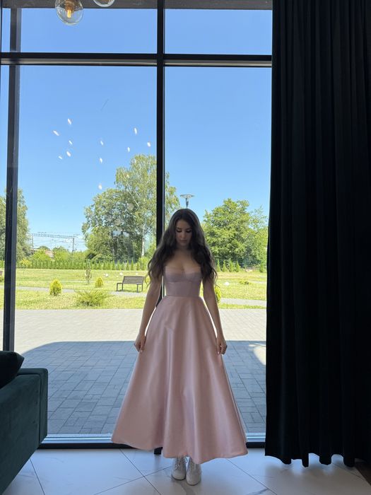 Сукня на випускний максі рожева, вечірня сукня Tsarskaya.corset