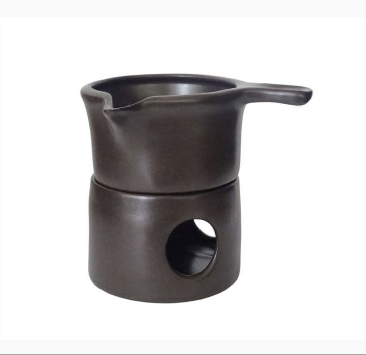 Podgrzewacz ceramiczny BRĄZOWY CIEMNY MAT 2 el.