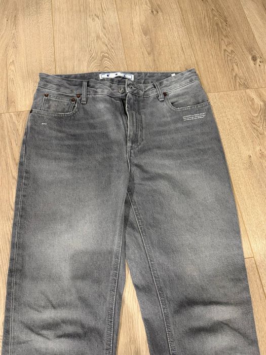 Джинсы off white (штани, heron preston, levis, stone island)