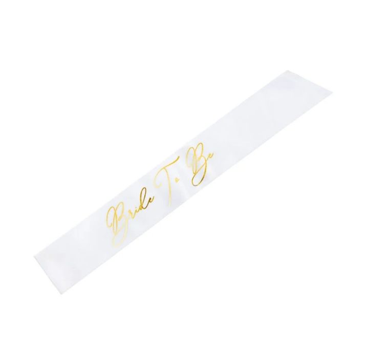 Szarfa, Bride to be, biały, 75 cm