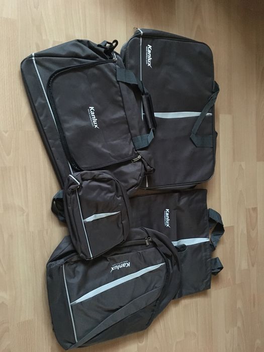 Torba podróżna i do laptopa, różne 5 cz. Kpl. Nowe!!! spakow. w jedną.