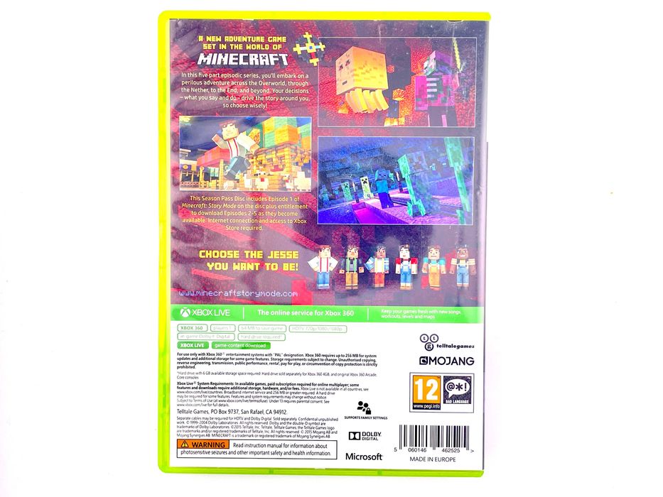 Minecraft Story Mode A Telltale Games Series Xbox 360 VIMAGCO.PL