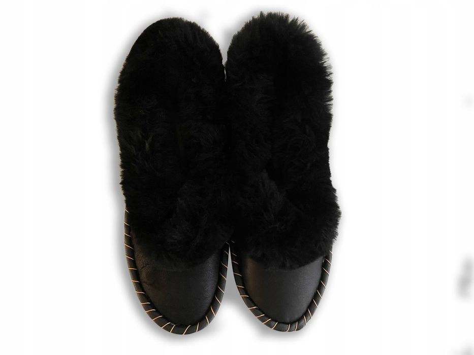 Pantofle Męskie Bambosze Skórzane Góralskie Rozmiary 40-46