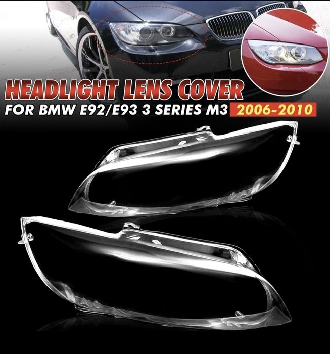 Vidro lente capa farol ótica BMW E92 E93 coupe M3