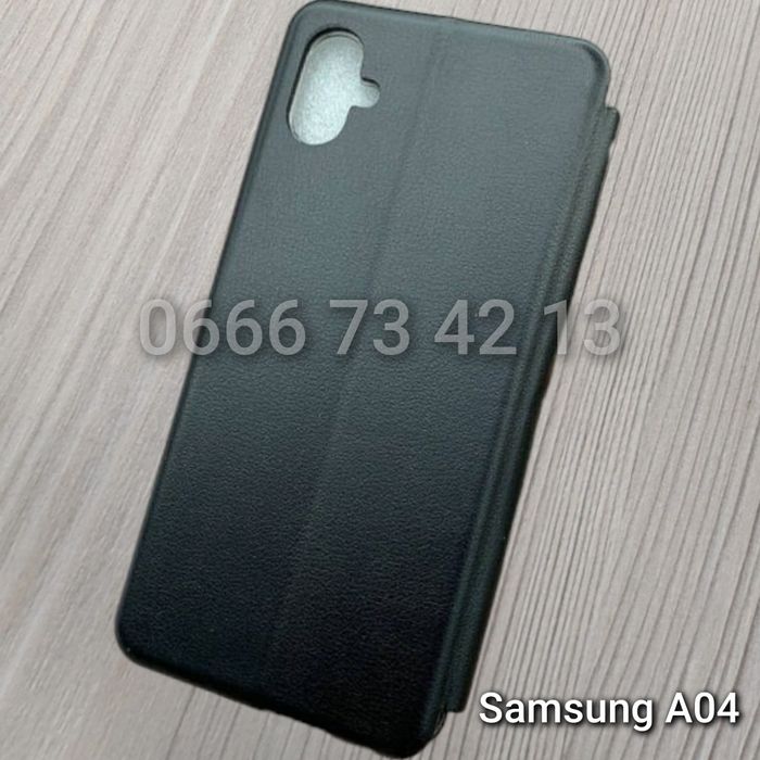 Чехол книжка на Samsung A04 A14 M14 чохол книжка шкіряний під карту