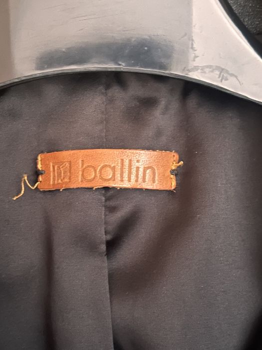 Ballin czarna włoska kurtka skóra naturalna M