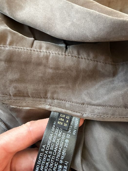 Massimo Dutti 42 czekoladowy kombinezon kaszmir cupra miekki