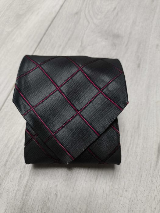 Stalowy jedwabny krawat Pierre Funnell