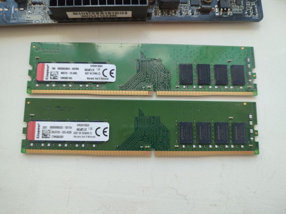 Материнка LGA 1151 Asus H110M-K з Core i3-6100, 8x2 ГБ DDR4-2400 Kings