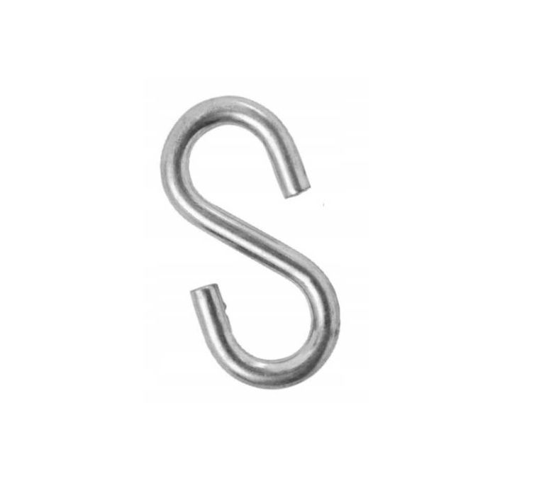Haczyki typu S 4 mm Ogniwo Zaczep łączące do linki, łancucha 1000szt