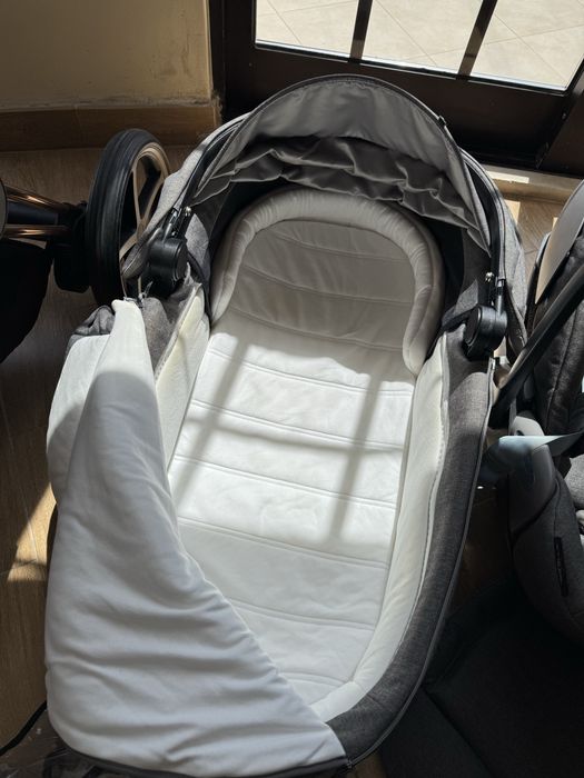 Trio Elétrico Cybex e-Priam Rose Gold Platinum (Completo + Base Isofix Z)