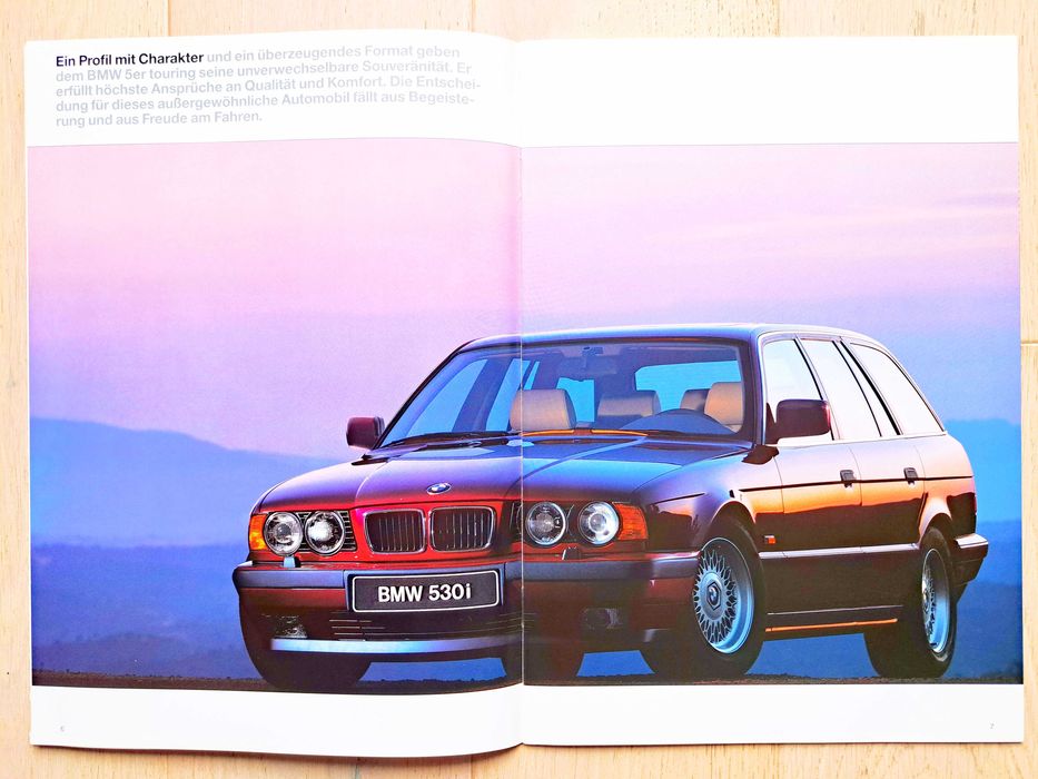 BMW 5 E34 Touring 518i-540i prospekt 1996, stan BDB, 26 str. *przesyłka GRATIS !