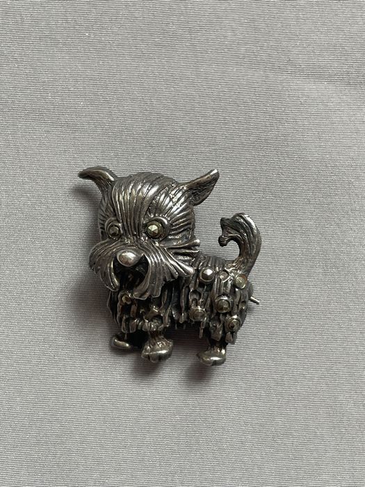 Винтажная брошь серебро 925
