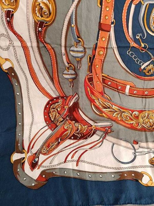 Шовкова хустка в кінному стилі, 85х88 см