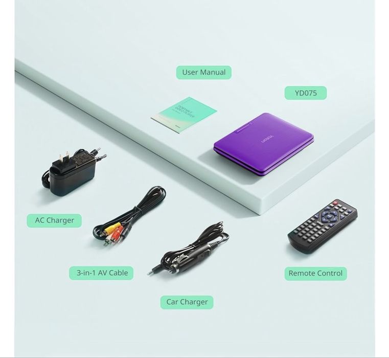 DVD плеєр yoton yd075 (purple)