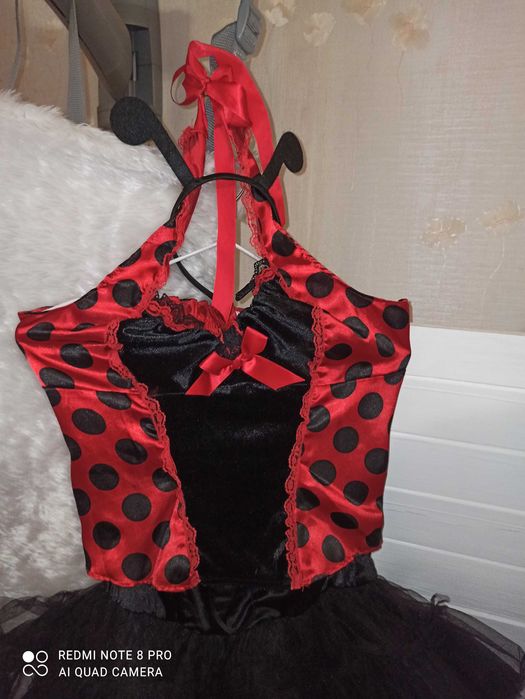 Эротический сексуальный костюм наряд божьей коровки размер С