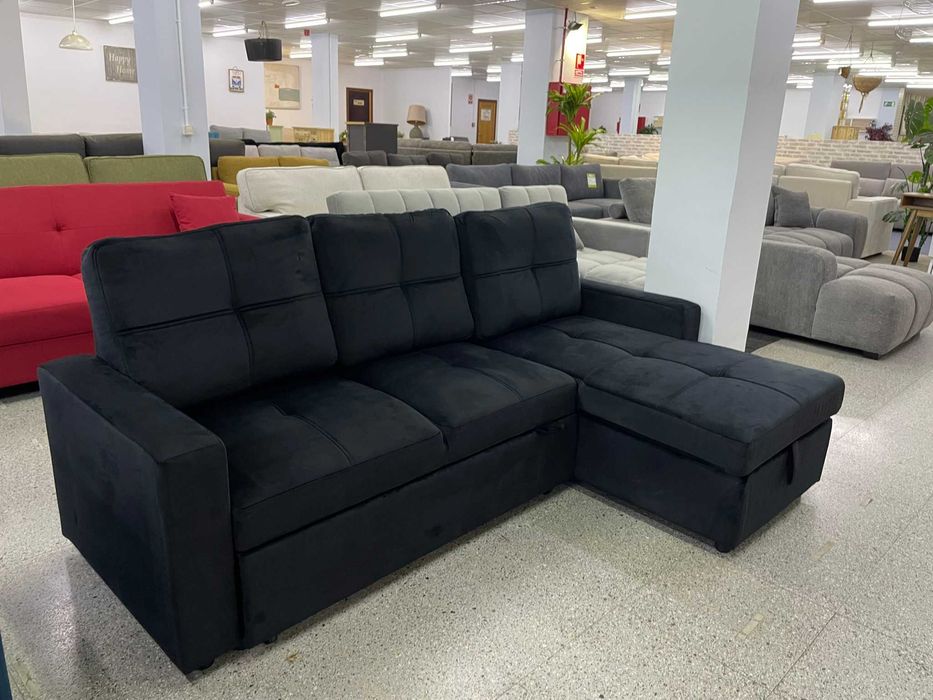 Sofa cama casal preto Novo Levamos a sua casa Envio GRATIS