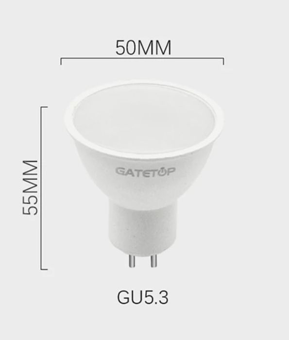6 LED MR16 GU5.3 Lamps, 220V, 5W, Daylight, 4000K