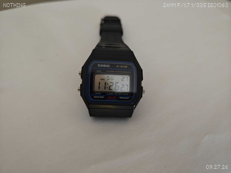 Relogio Casio Classico F 91W a Funcionar