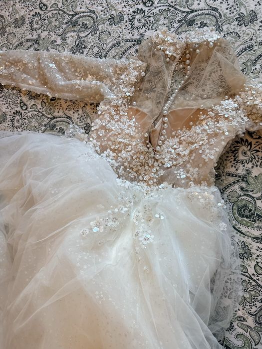Vestido de noiva como novo + veú + saiote disponível para entrega imediata - Preço negociável