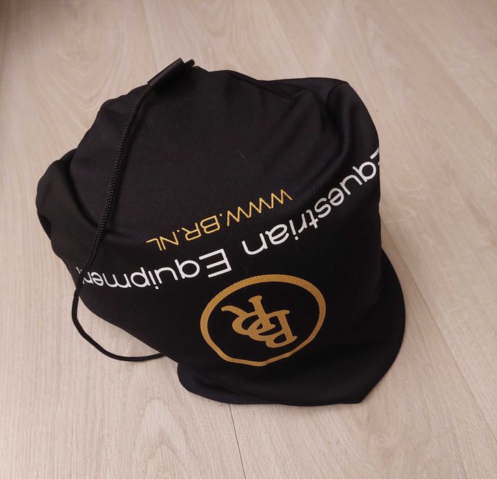 Kask jeździecki BR Omega Pt Glitter rose  gold/black r. M (55-57)