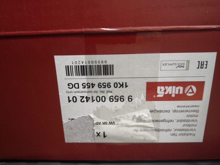 Вентилятор охолодження радиатора Volkswagen Caddy 1.9 tdi(BLS)