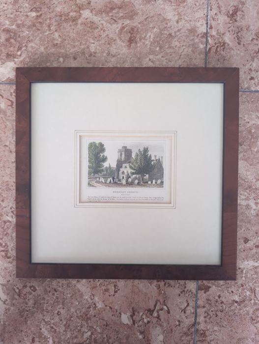 Gravura 1850 da igreja Anglicana Hornsey