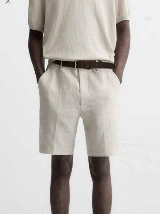 Шорти чоловічі льон 100% ZARA