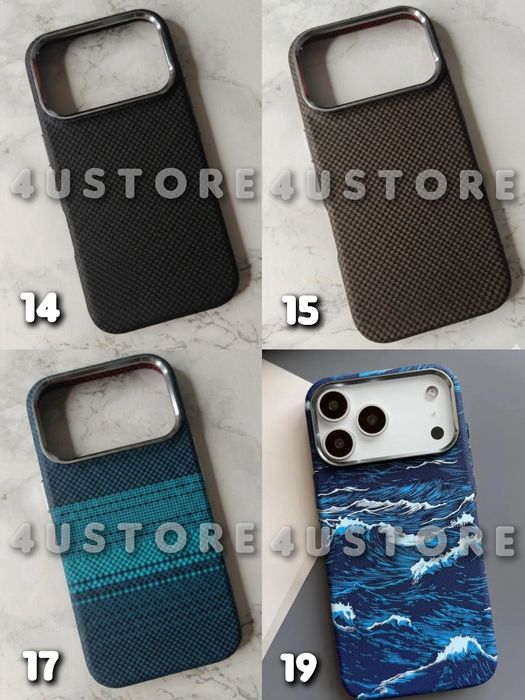 Чехол Carbon Magsafe на iPhone 17 Pro ультра тонкий легкий чохол під Карбон