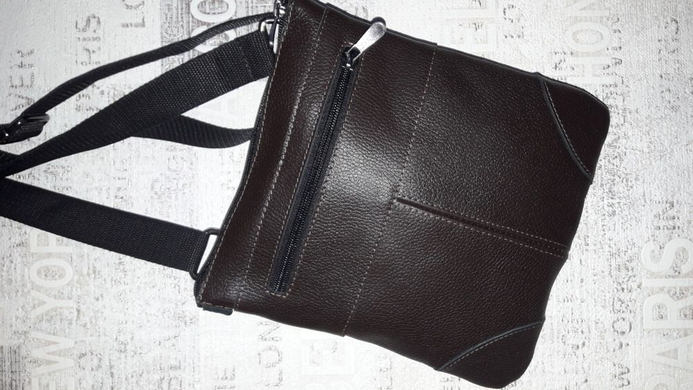 Мужская кожаная сумка Новая