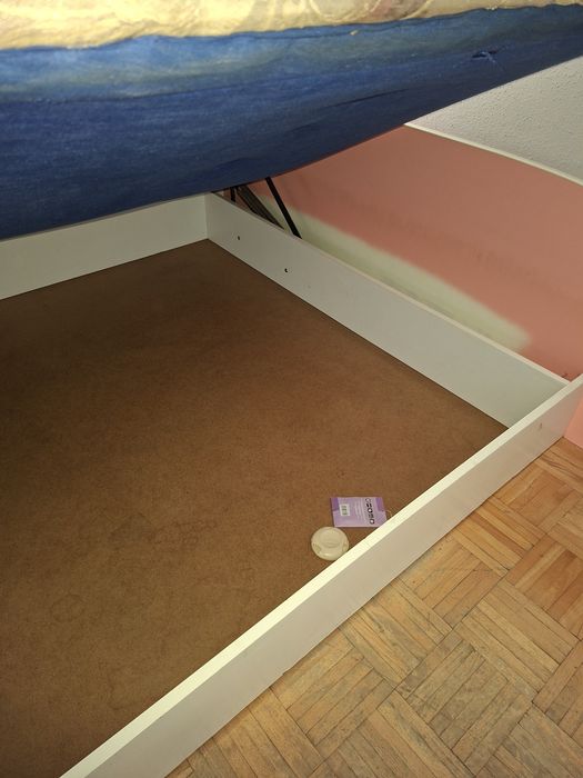 Łóżko 160×200 na sprężynach, otwierany tapczan