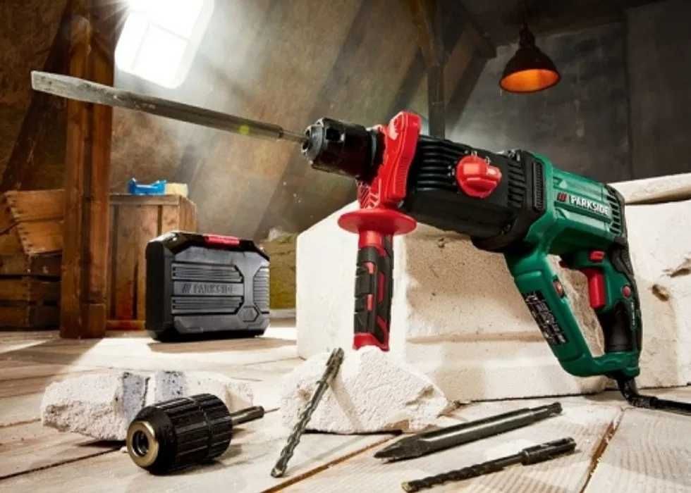 Перфоратор Parkside прямий (1000Вт 4000 уд 3.6дж кейс лопатки ) Польша