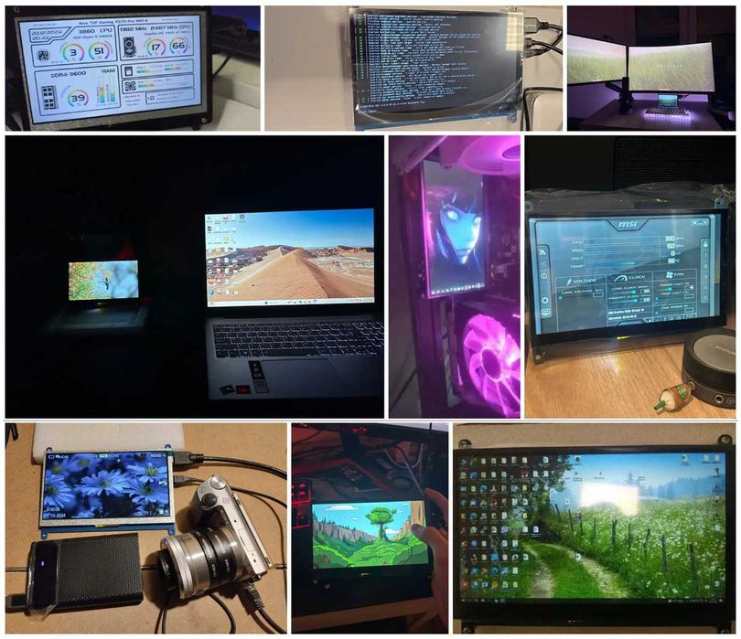 Монітор сенсорний портативний 7" IPS [1024 x 600p]