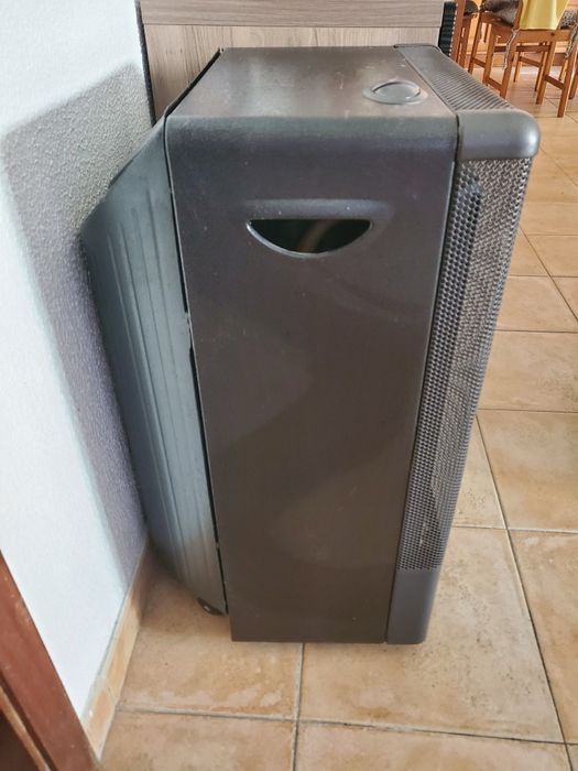 Aquecedor a gás com garrafa