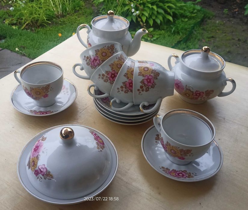 Сервиз чайный советский, столовая посуда