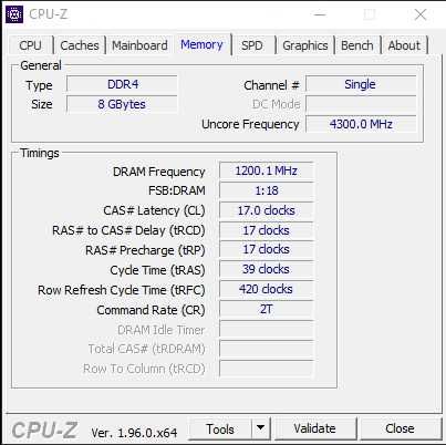 Goodram IRDM X Black DDR4 8GB 2400MHz CL17 | MemTest OK