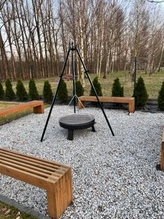 Komplet gril 80 cm , palenisko 4mm,ruszt kwasoodporny,loft