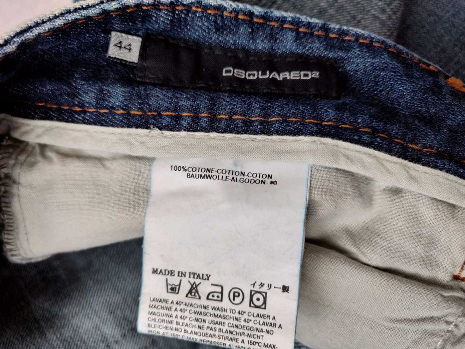 Spodnie Dsquared Faith okazja L damskie jeansowe jeansy dzwony