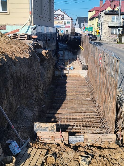 Mury oporowe mur oporowy fundamenty płyty fundamentowe garaże podziemn