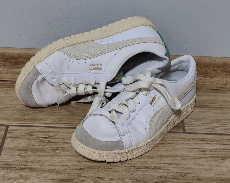 Białe buty sznurowane wiązane sportowe puma Ralph  Samspon 70 39
