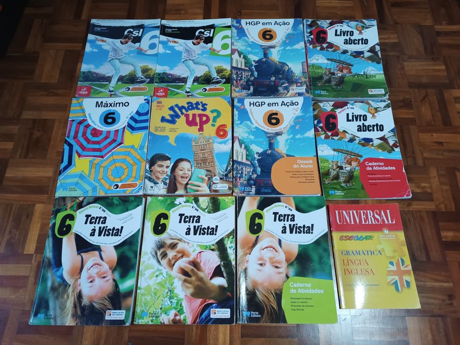 livros manuais cadernos atividades todas as disciplinas 5º 6º 7° 8° 9