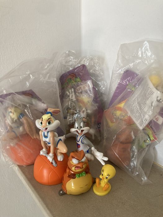 Space Jam Looney Tunes Warner Bros Conjuto selado de coleção de 1996