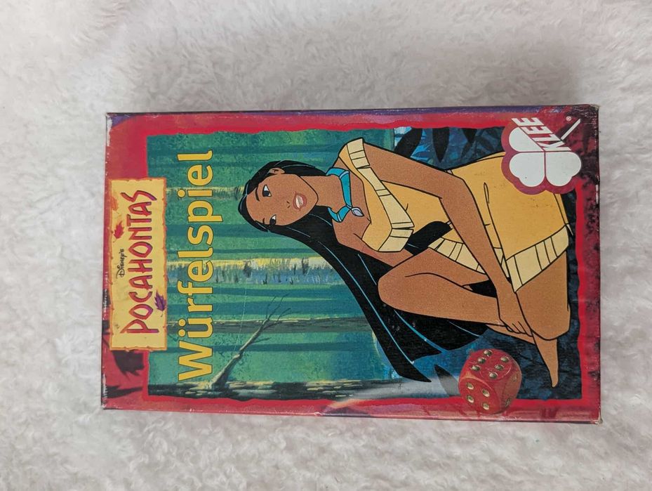 Disney Pocahontas Würfelspiel gra planszowa vintage kompletna