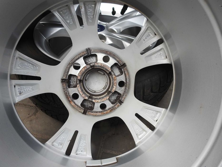 4x Alufelgi 16'' 5x108 FORD O.M. 7J ET50 Piasta 63,4 mm TPMS