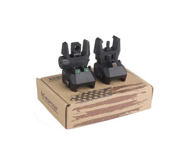 Відкидний цілик і мушка MGPCQB Back-up Sight з оптичним підсвічуванням