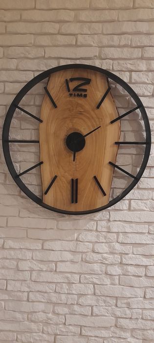 Zegar ścienny DREWNIANY LOFT 75cm