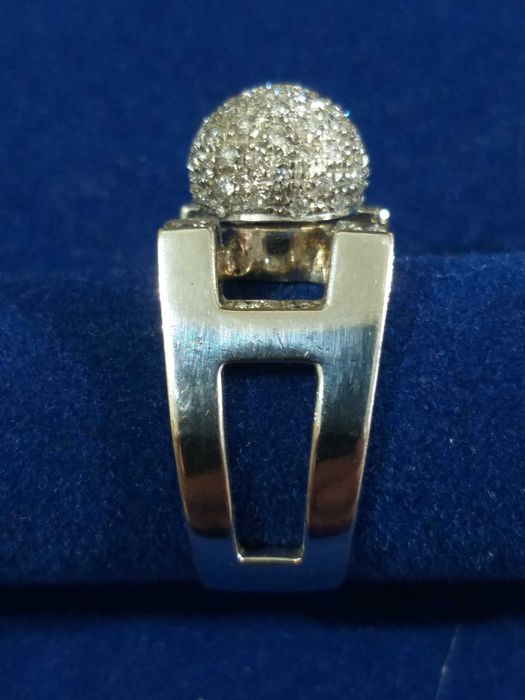 Anel Ouro De 800‰ - Diamantes