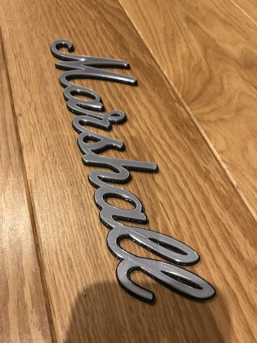 Logo Marshall srebrny zamiennik