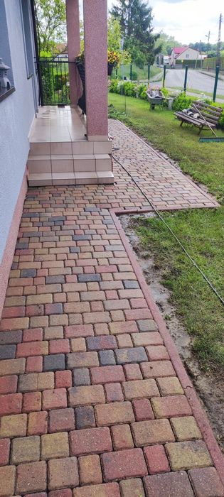 Mycie kostki brukowej, tarasów, podjazdów i elewacji